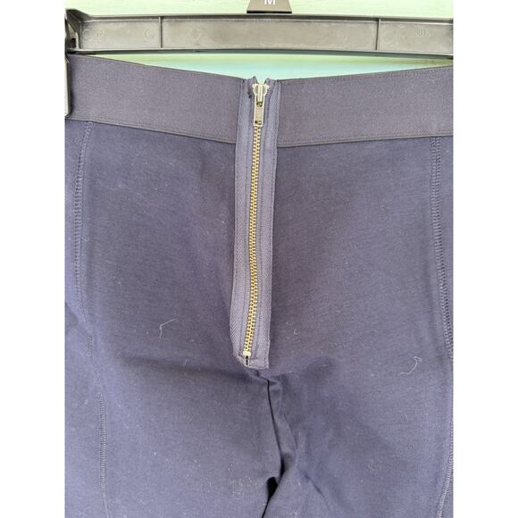 J. Crew Pixie‎ Navy Blue Pants Elastic Waist Zipper Back - Size Women's 16R - Picture 3 of 8